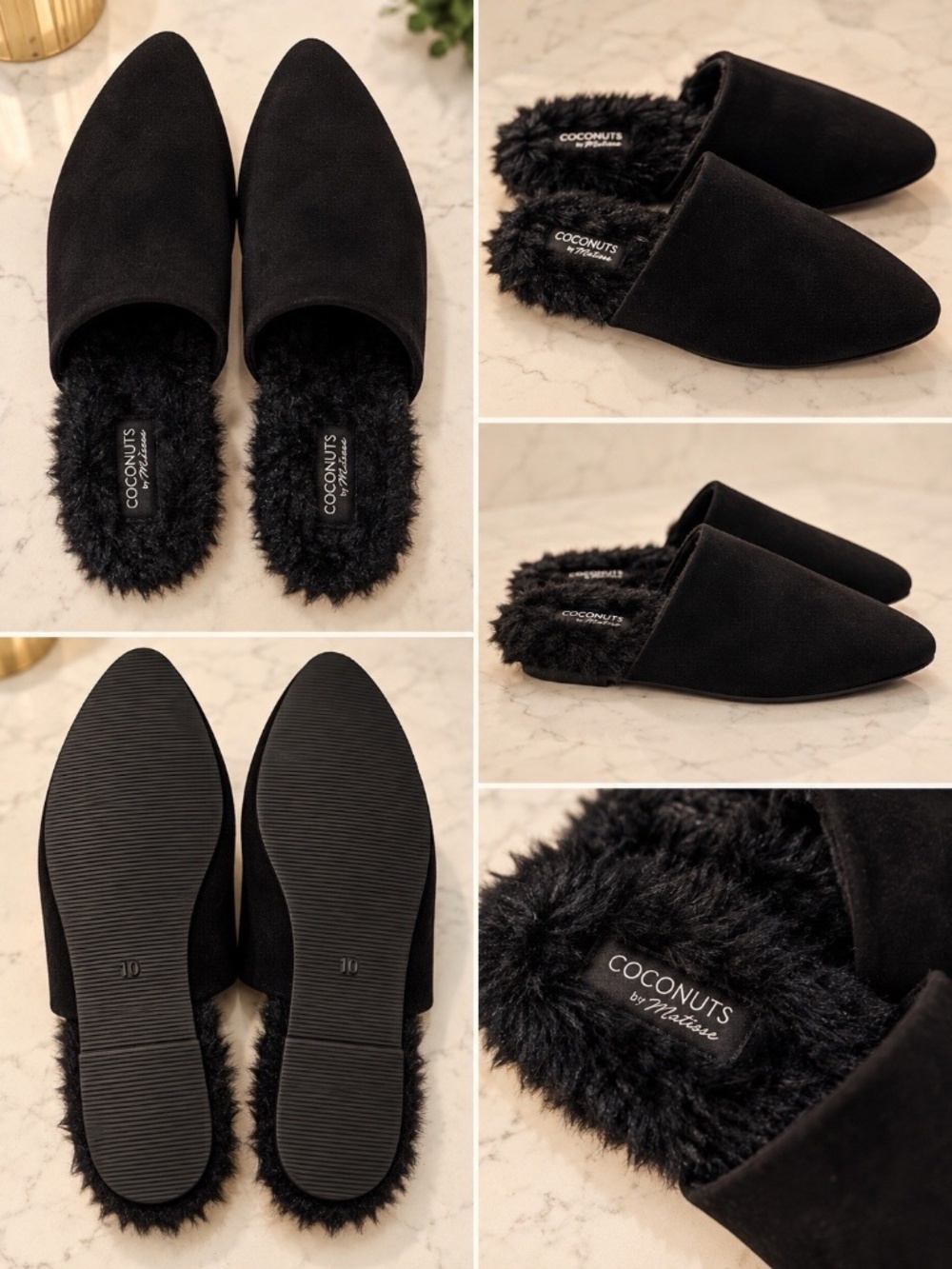 Coconuts by Matisse Black Giselle Mules - SIZE 10